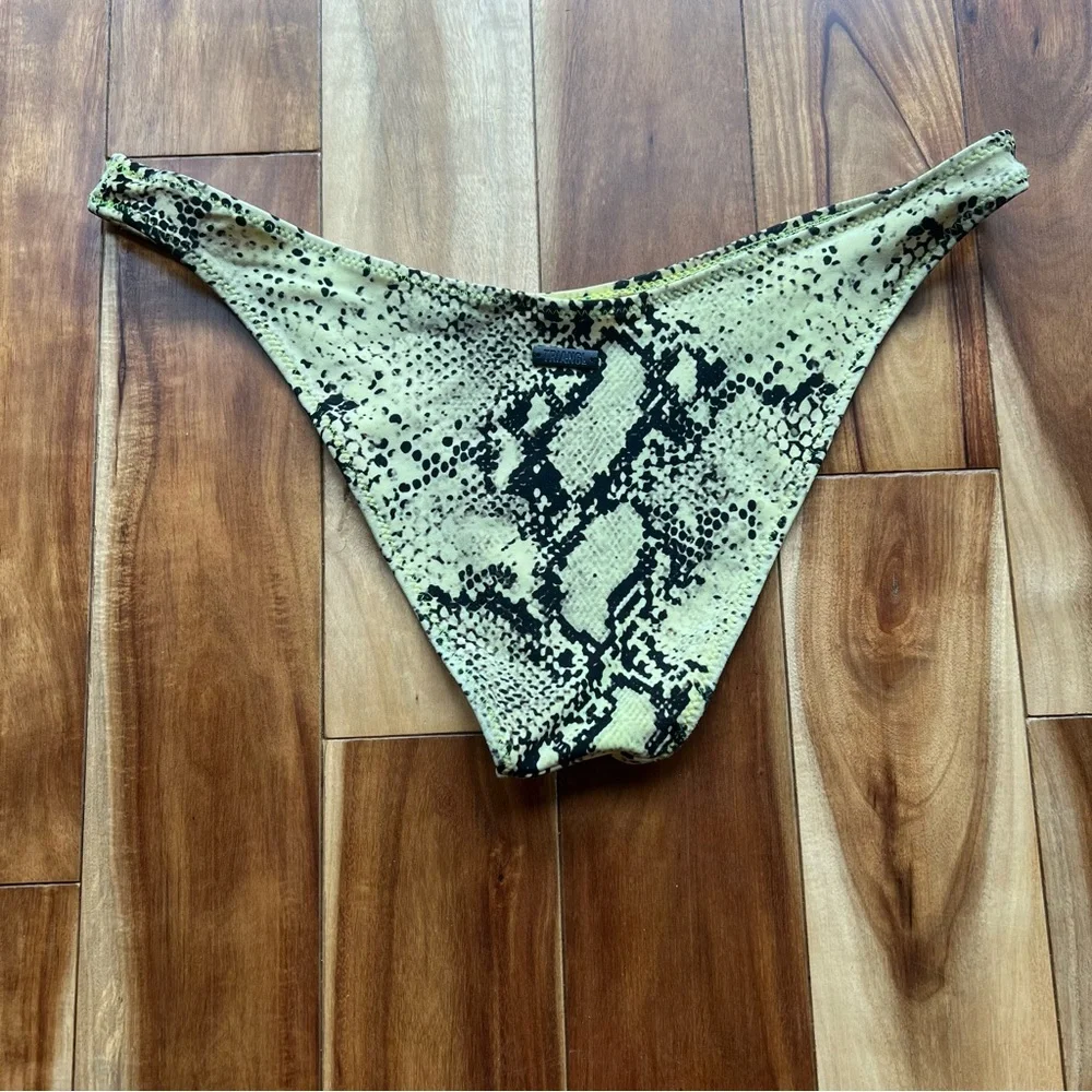 Triangl Swimwear Hailey Bieber Neon Snake Print Bikini bottom